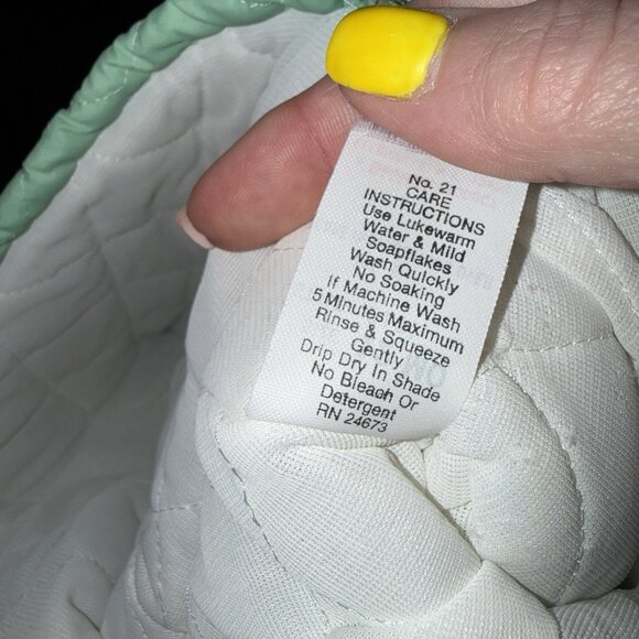 Vintage Quilted Goose Baby Jacket 12 Months Green - Picture 5 of 5